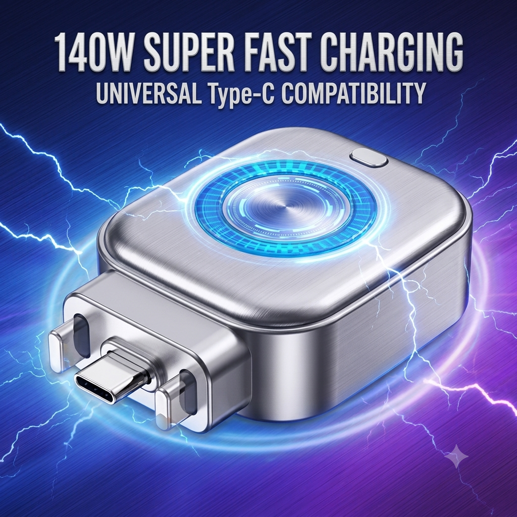 USB-C Auto Eject Charging Adapter-140W ⚡