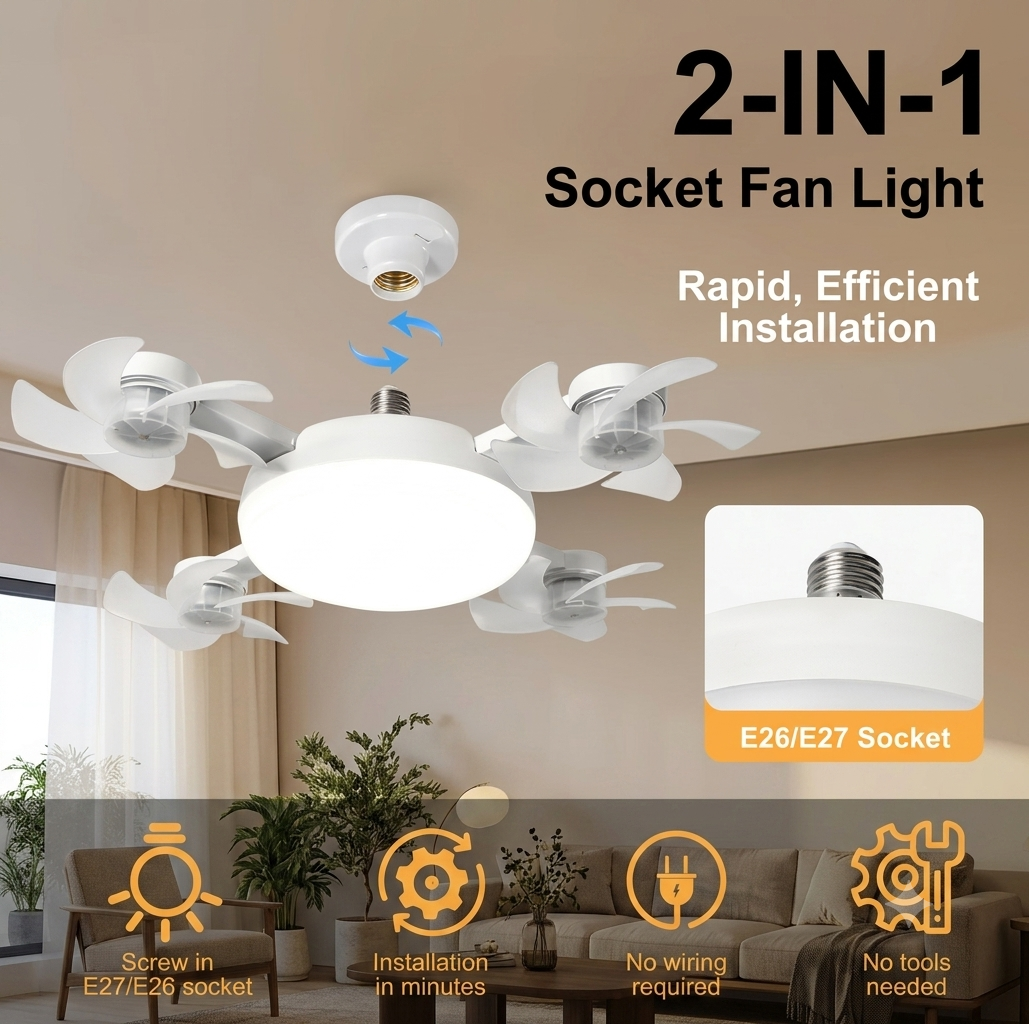 F4- Multifunctional Fan+Light