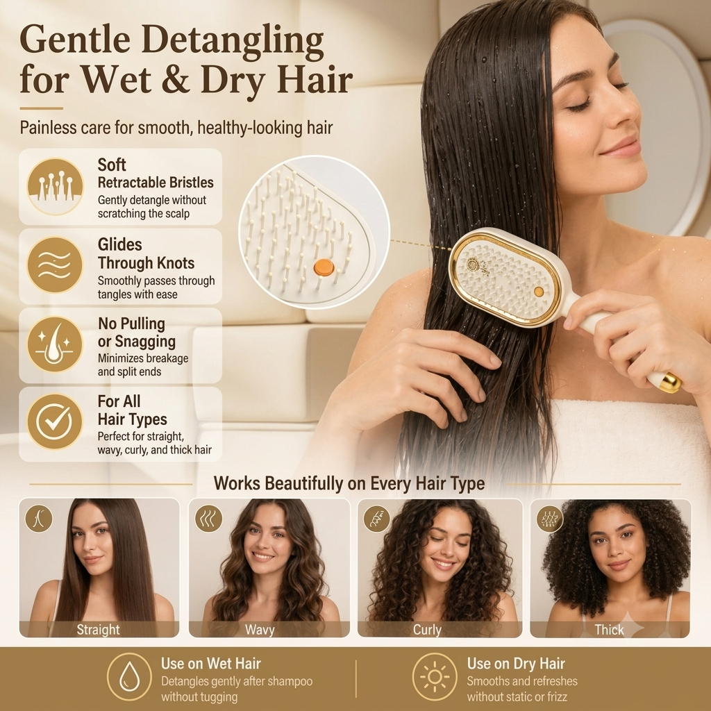 3-in-1 Electric Spray Air Cushion Massage Comb✨