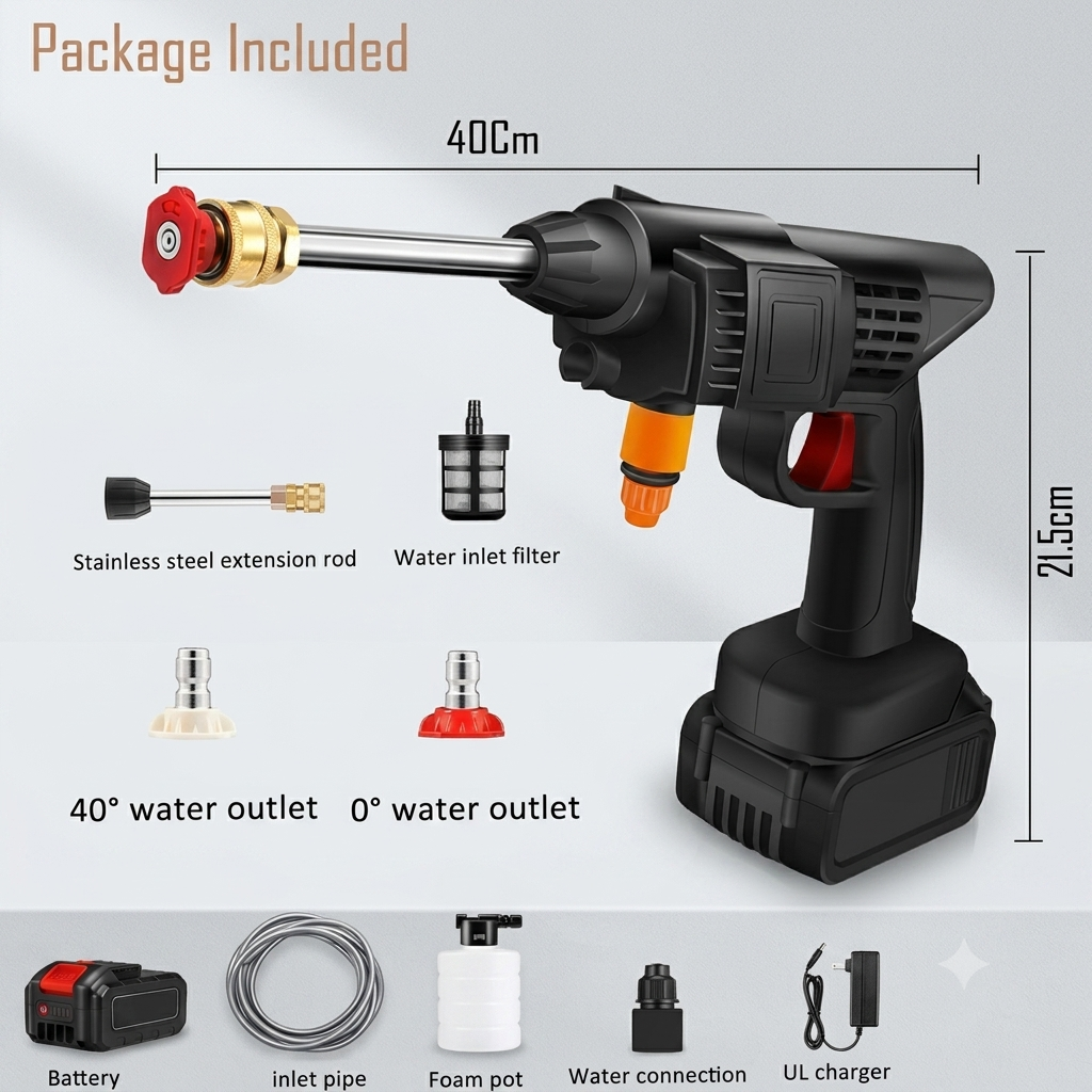 Pressure Washer For Car✨ (Double Battery)