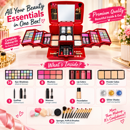 Professional Makeup Kit 💎Premium All-in-One💖66+ Beauty Essentials✨