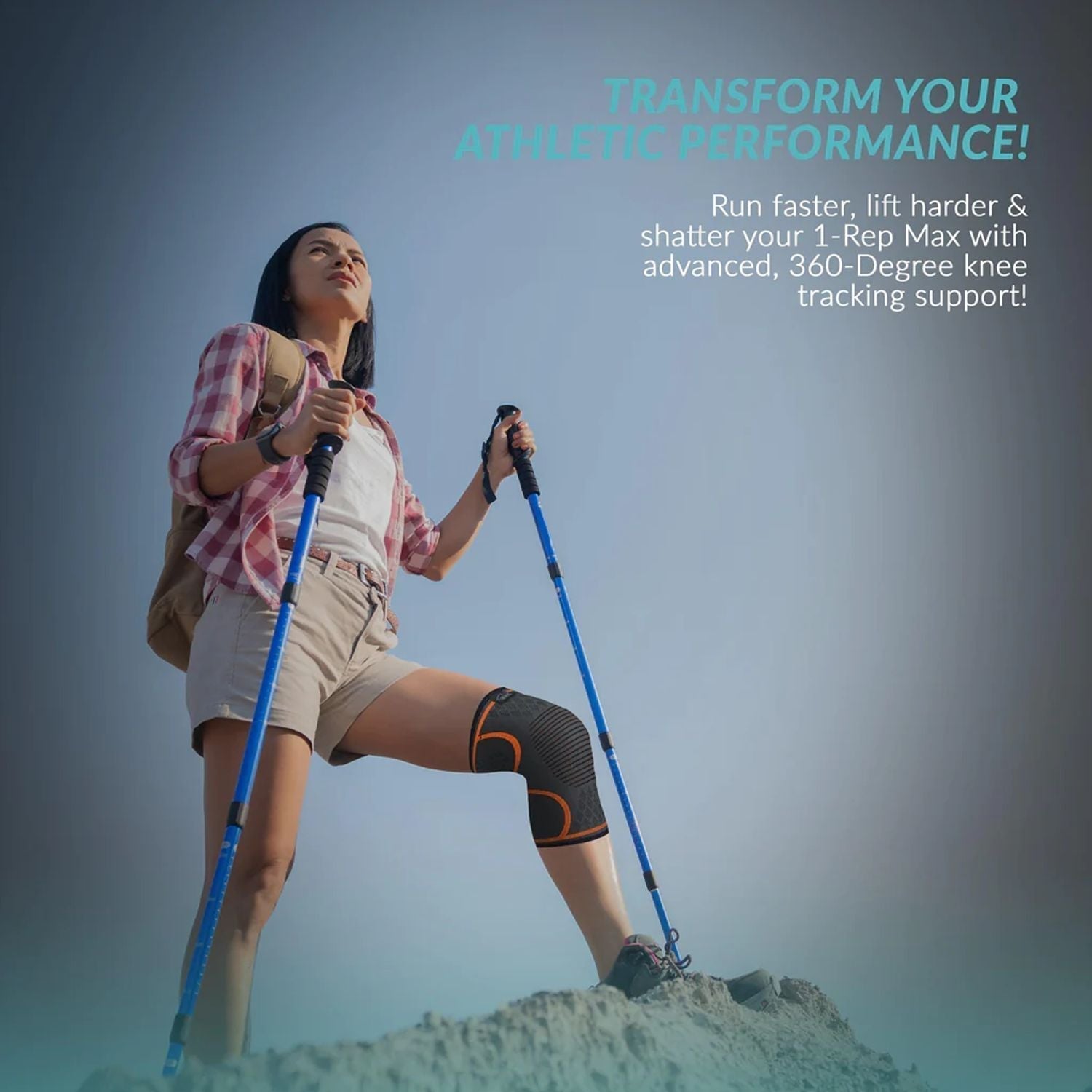 Pair Of Scientific Knee Pads  - Random color (Green , Orange or Black)