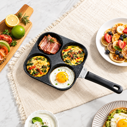 4-Hole Household Nonstick Frying Pan