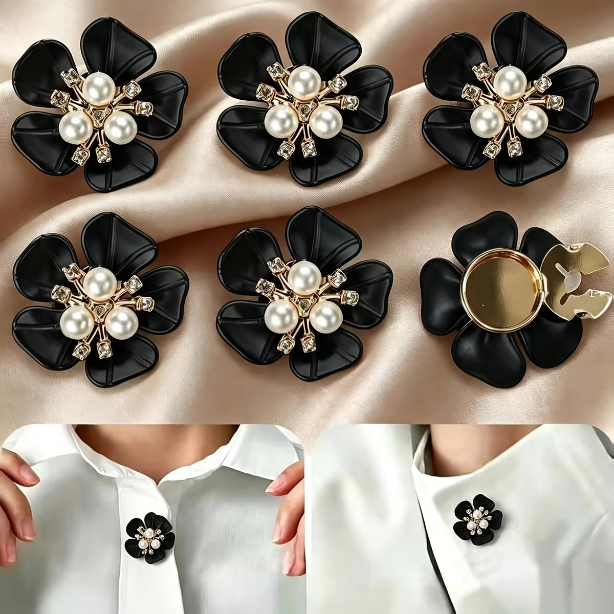 10pcs Luxury Look Floral Button Covers,Decorative Buttons For Weddings,Parties, and Other Occasions