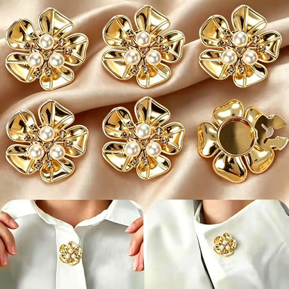 10pcs Luxury Look Floral Button Covers,Decorative Buttons For Weddings,Parties, and Other Occasions