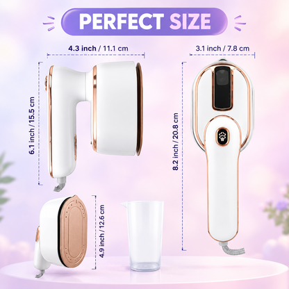 👔 2-In-1 Portable Clothes Iron & Steamer— Fast & Easy Wrinkle Removal ✅