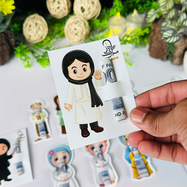 🎁 12 Money Rolling Eidi Cards – Best Eid Gift Idea