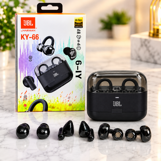 JBL KY-66💎6-in-1 Wireless Earbuds 🎵ORIGINAL