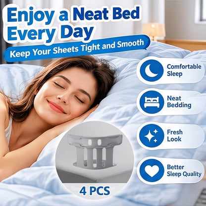 4Pcs Universal Mattress Adjustable Bed Sheet Corner Holders 🛏️