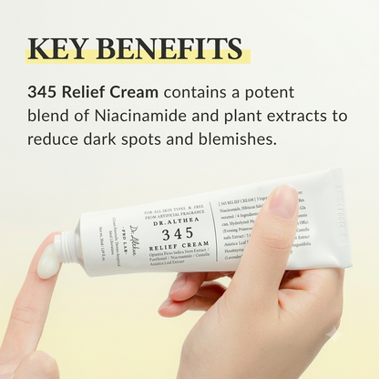 Dr. Althea 345 Relief Cream ⭐ The Ultimate Blemish & Glow Cream  ⭐ 100% Original Korean Skin Magic