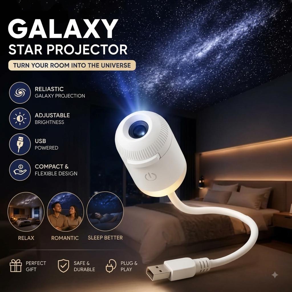 2-in-1 Galaxy Projector & Night Light🌌 6 Slides