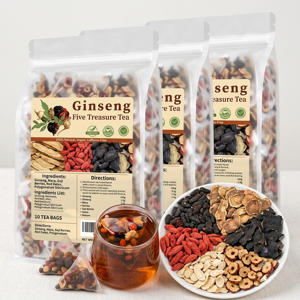 Ginseng Five Treasure Tea 🌿
