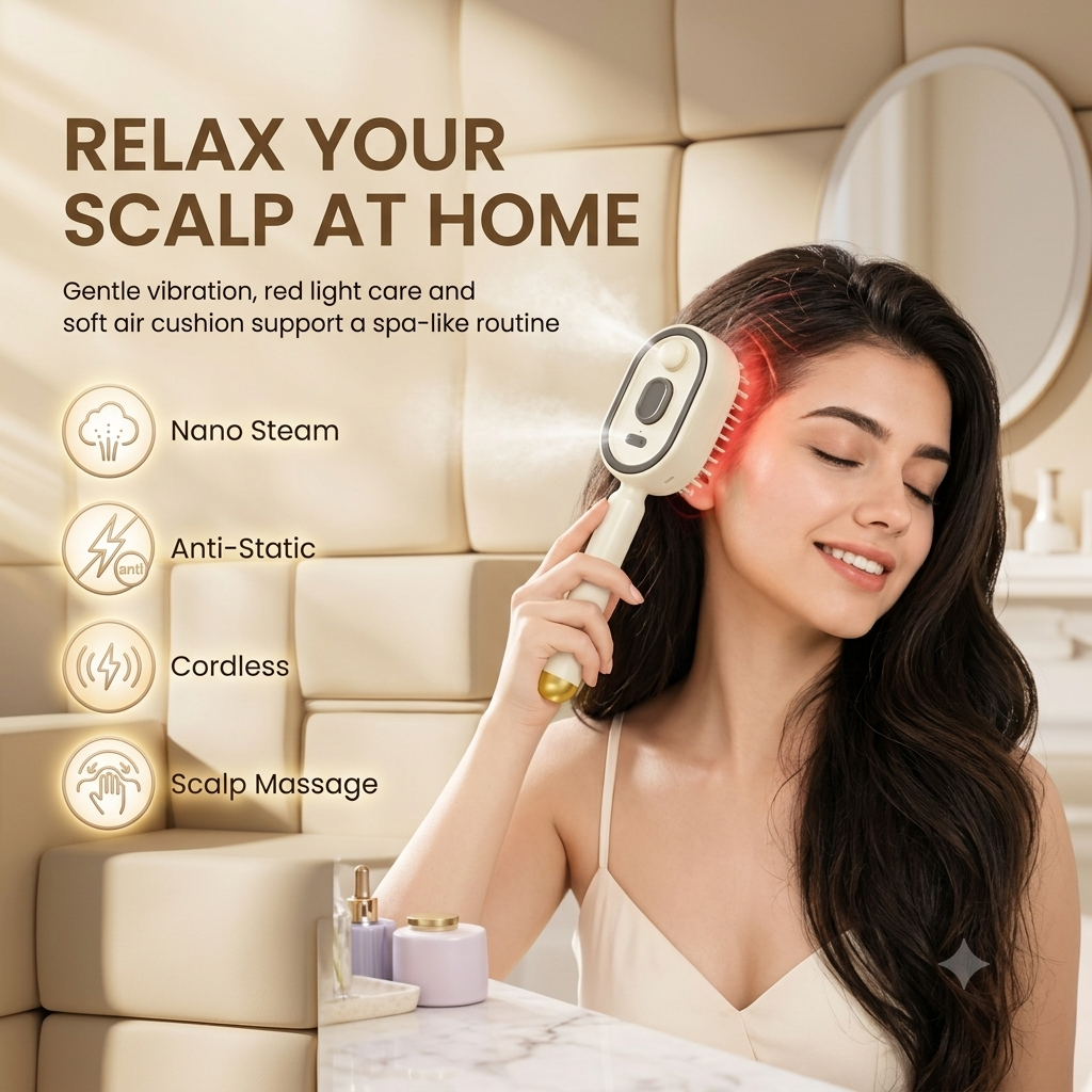3-in-1 Electric Spray Air Cushion Massage Comb✨