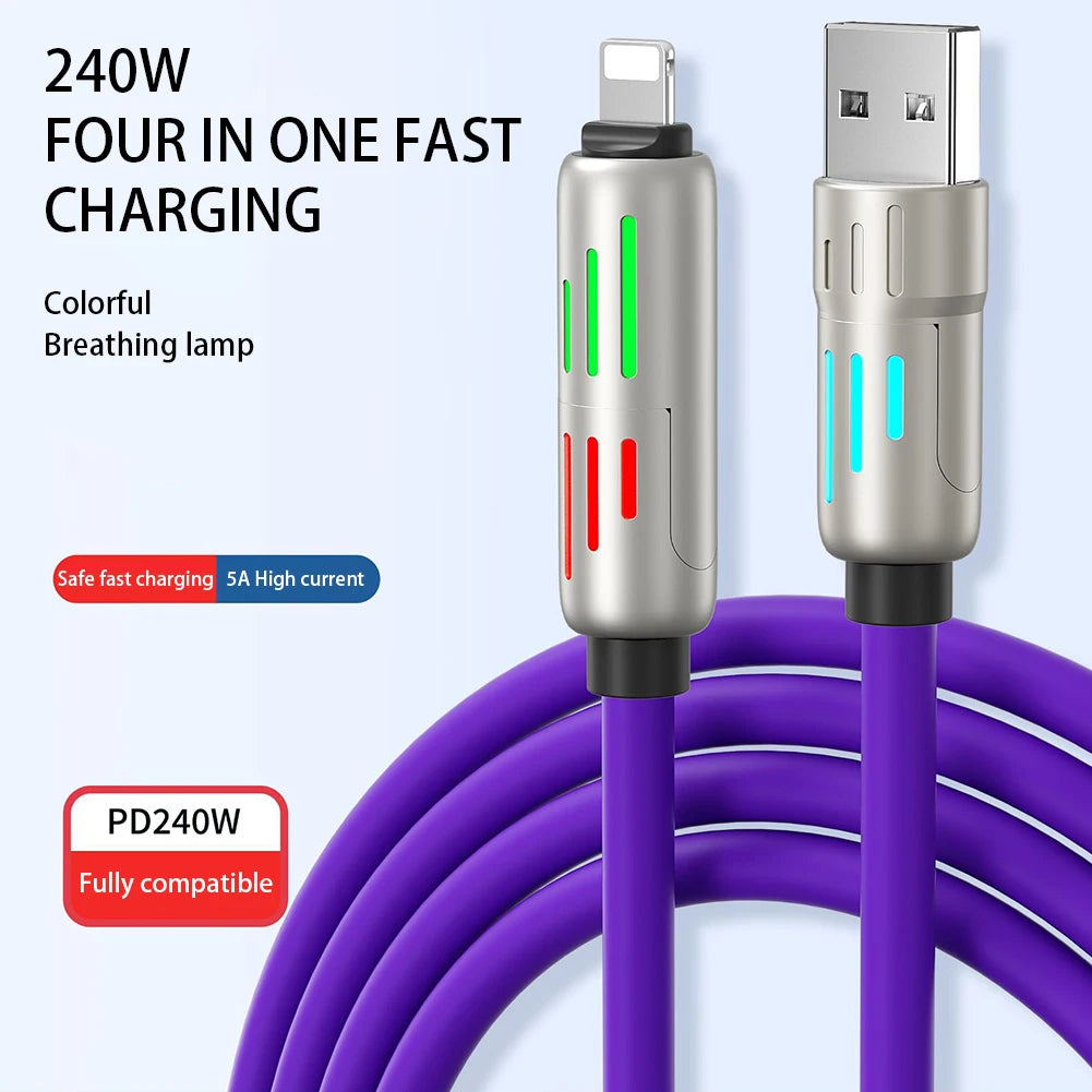 🔋4-in-1 Multi USB Charging Cable⚡(240W)
