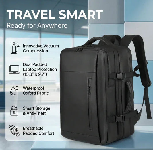 Traveling Bag Vacuum Compression With Air Pump 🧳🔒 Waterproof Oxford Fabric 🌧️💪 Zee Mart