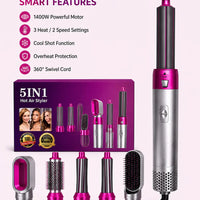 GlamAir 5-in-1 Hair Brush Styler / جلام إير ٥ في ١ لتصفيف الشعر