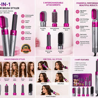 GlamAir 5-in-1 Hair Brush Styler / جلام إير ٥ في ١ لتصفيف الشعر