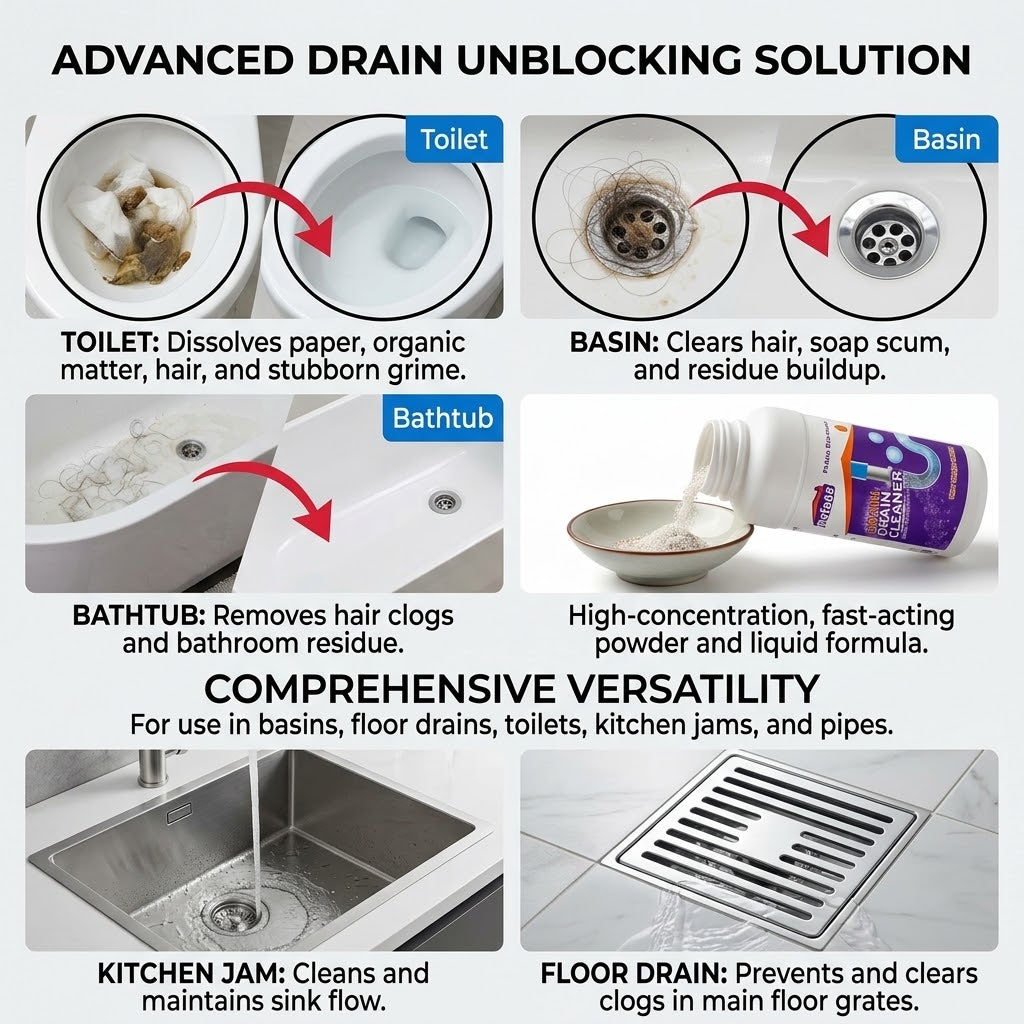 Parlede Powerful Drain Cleaner 🧪Buy 1-Get 1 FREE 🎉