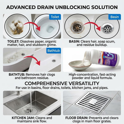 Parlede Powerful Drain Cleaner 🧪Buy 1-Get 1 FREE 🎉