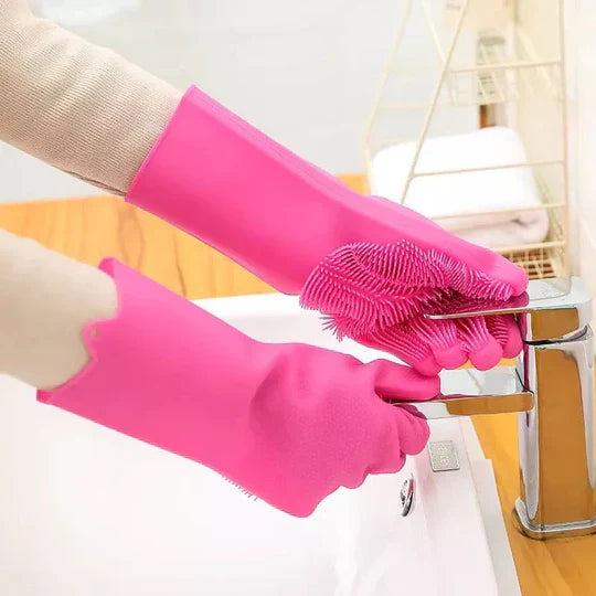 Silicone Washing Gloves_PACK OF 2