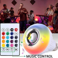 🎵💡✨ 12 Colours Music Bulb Bluetooth With Remote 🎧🌈