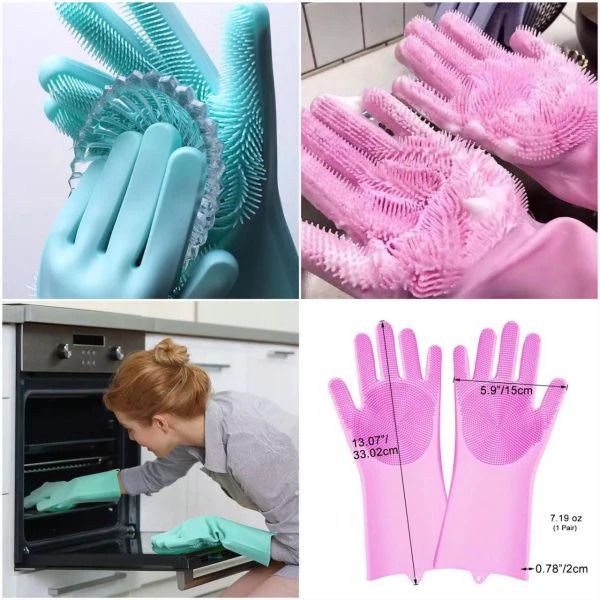 Silicone Washing Gloves_PACK OF 2