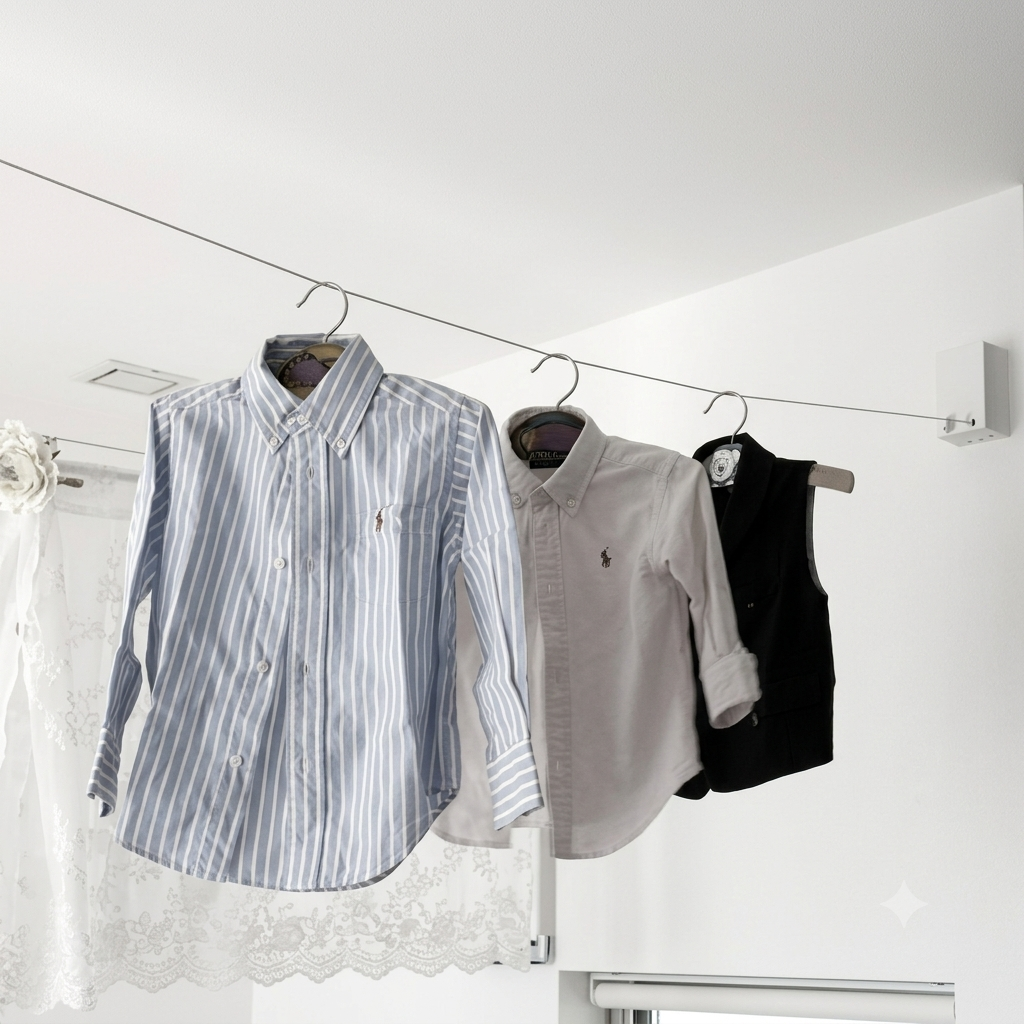 Retractable Indoor Clothesline ✨13.8 feet Lenght